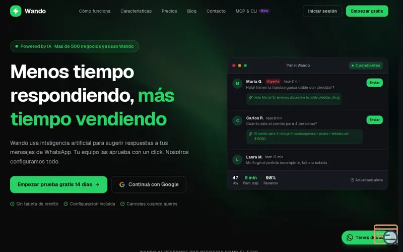 Screenshot of Wando
