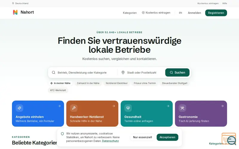 Screenshot of Nahort