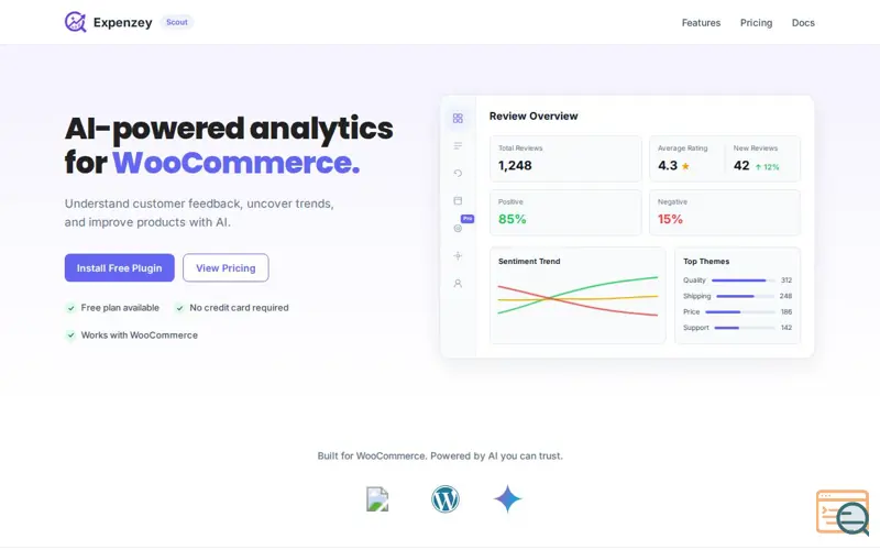 Screenshot of Expenzey Scout, a launch using Subscribe with Google