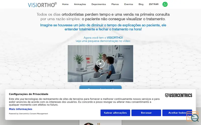 Screenshot of VISIORTHO