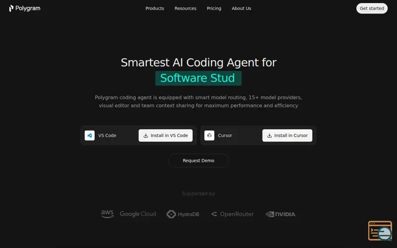 Screenshot of Polygram Coding Agent