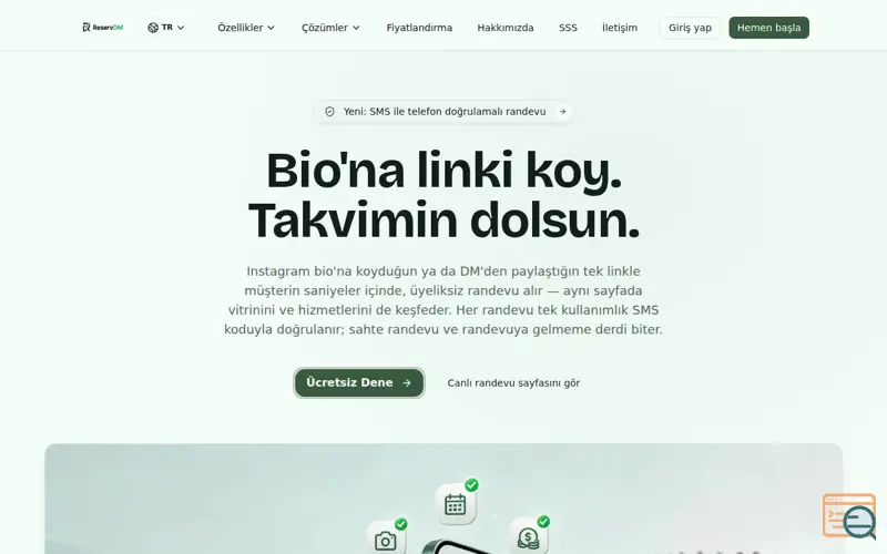 Screenshot of ReservDM