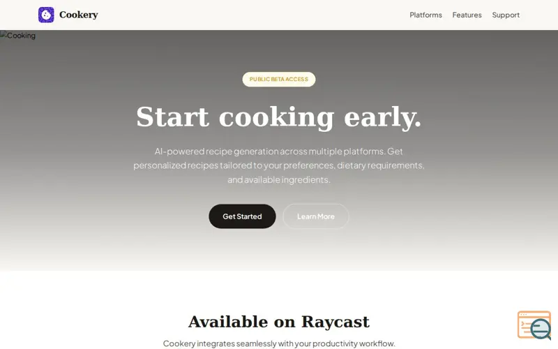 Screenshot of Cookery