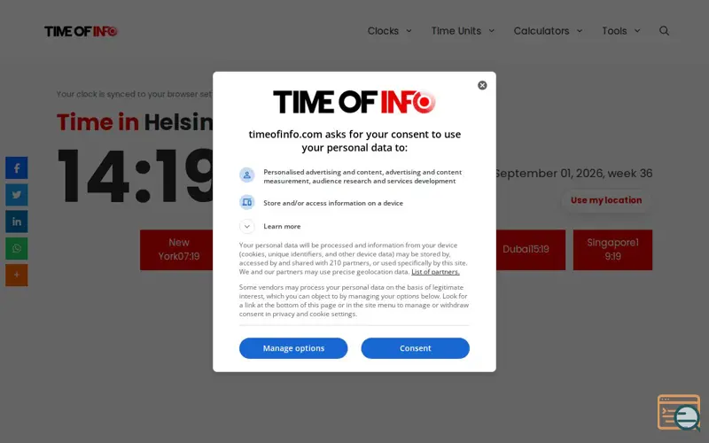 Screenshot of Time Of Info, a launch using Ahrefs