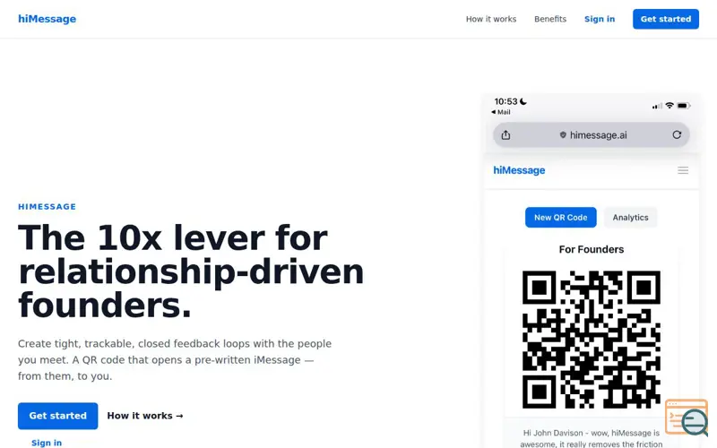 Screenshot of HiMessage