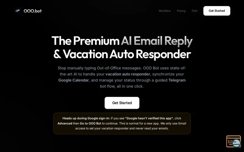 Screenshot of OOO Bot