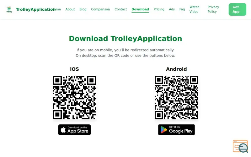 Screenshot of TrolleyApplication