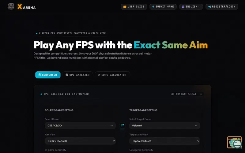 Screenshot of X·ARENA