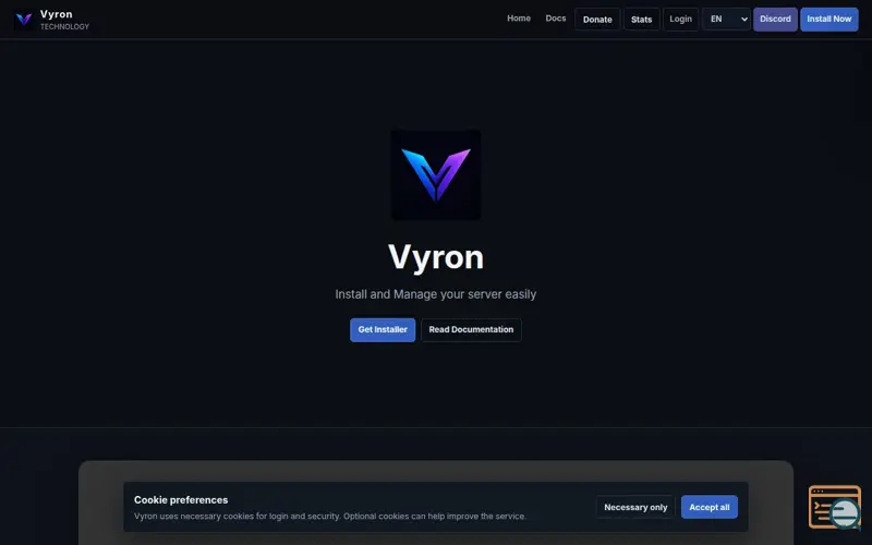 Screenshot of Vyron