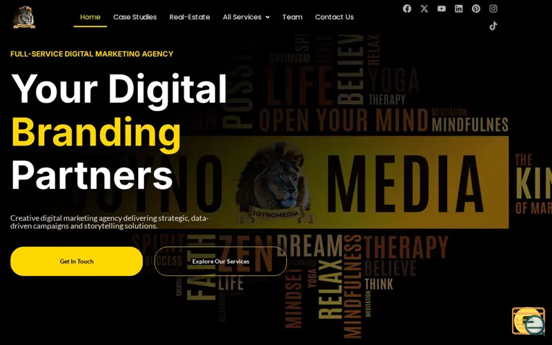 Screenshot of Joyno Media Inc.