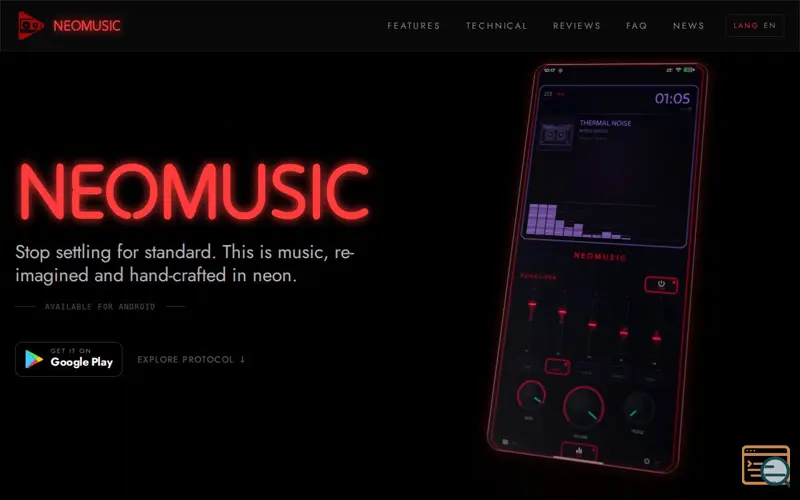 Screenshot of NeoMusic