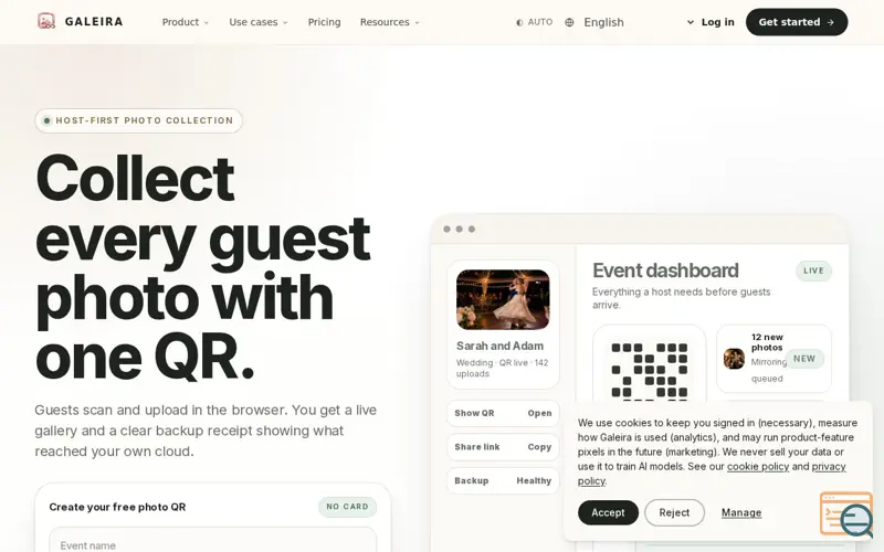 Screenshot of Galeira