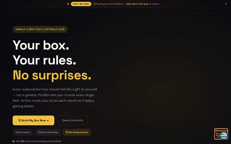 Screenshot of PickBox