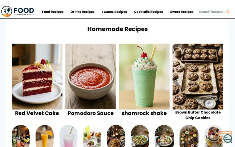 Screenshot of Food Recipe Book