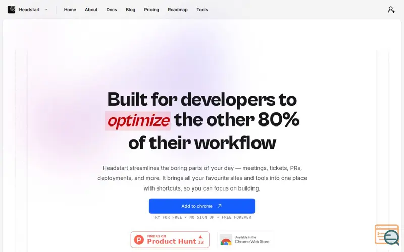 Screenshot of Headstart
