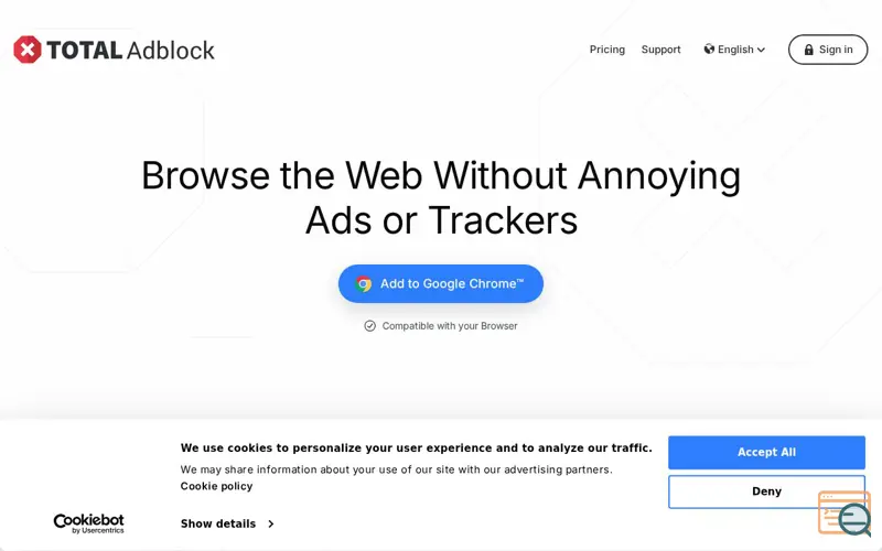Screenshot of How to cancel Total Adblock Subscription