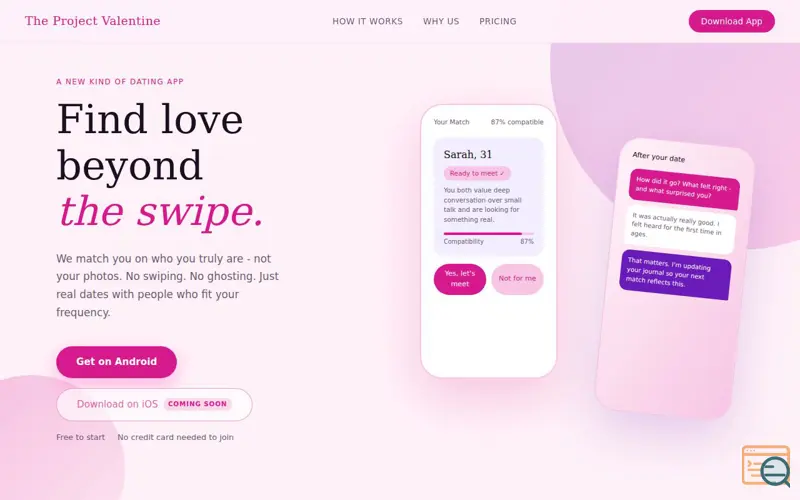 Screenshot of The Project Valentine