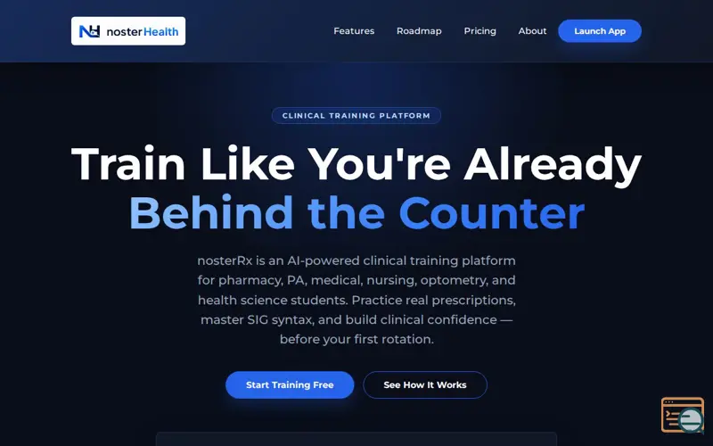Screenshot of nosterHealth