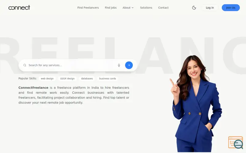 Screenshot of Connectfreelance