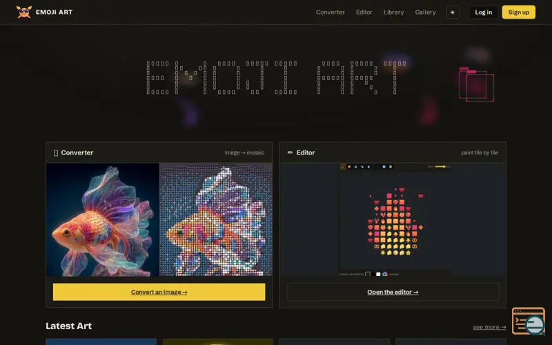 Screenshot of Emoji Art — Free Emoji Mosaic Maker & Studio