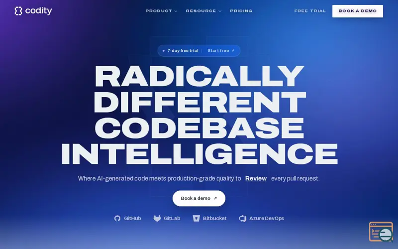 Screenshot of Codity