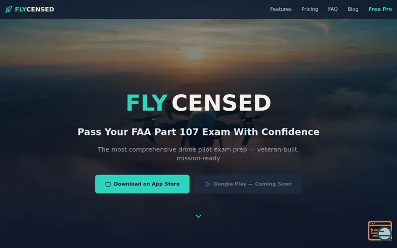 Screenshot of Flycensed