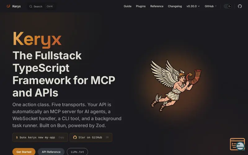 Screenshot of Keryxjs