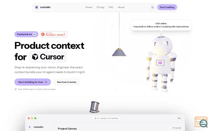 Screenshot of nxstudio