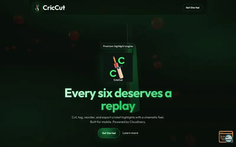 Screenshot of CricCut — Cricket Highlight Reel