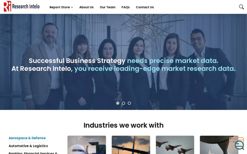 Screenshot of Research Intelo