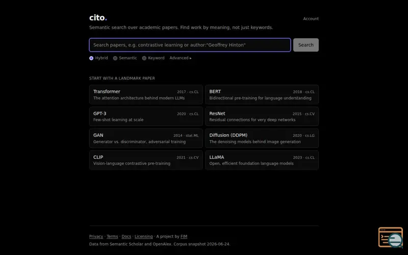 Screenshot of Cito