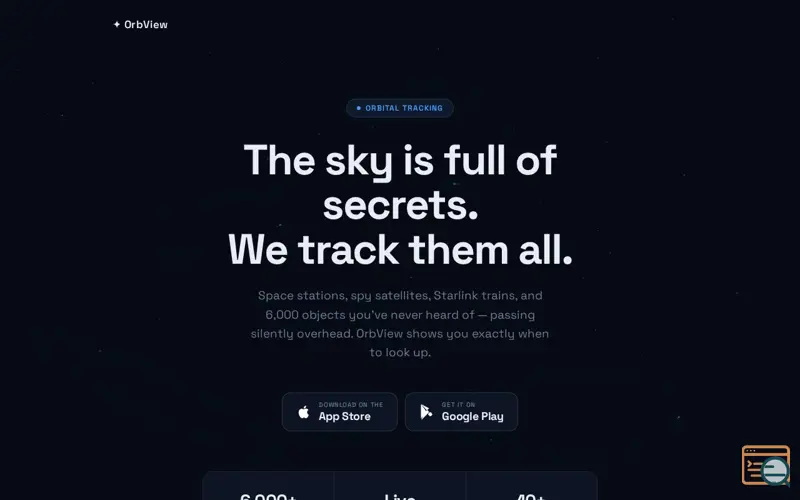 Screenshot of OrbView