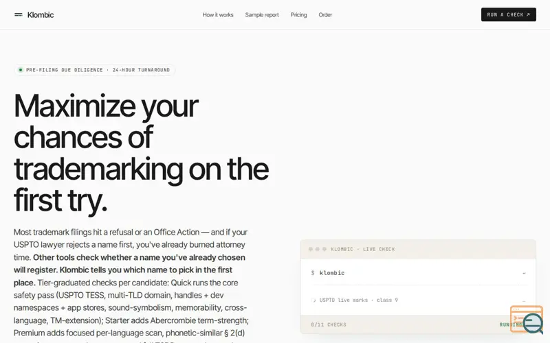 Screenshot of Klombic