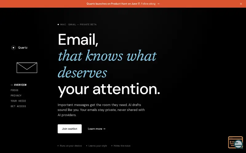 Screenshot of Quartz