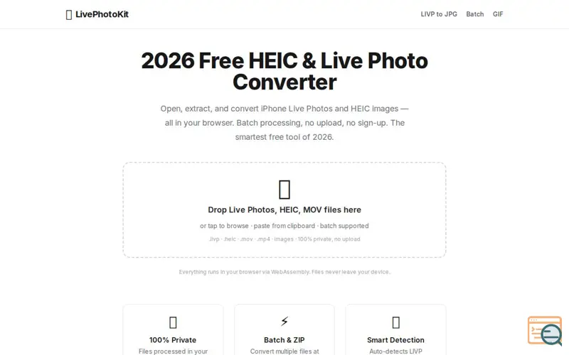 Screenshot of LivePhotoKit