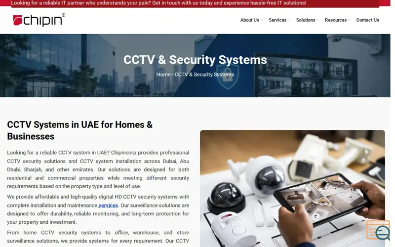 Screenshot of Chipin Corp, a launch using Slider Revolution