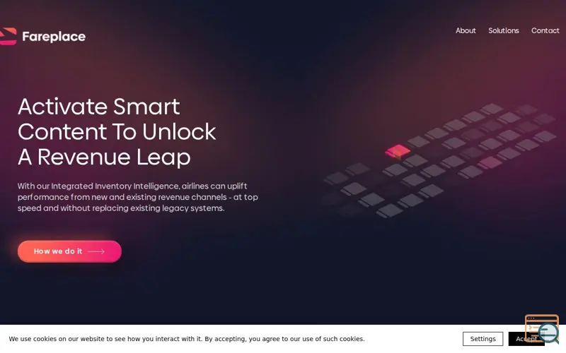 Screenshot of Fareplace, a launch using Bolt