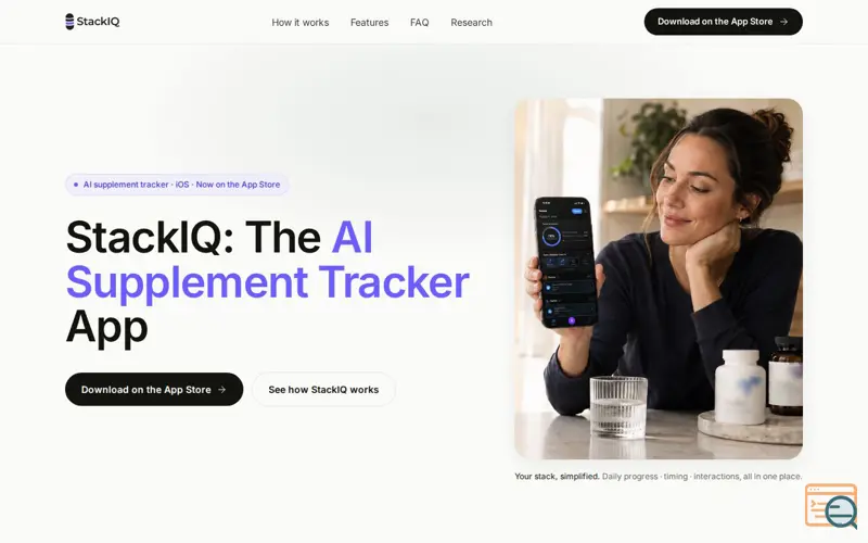 Screenshot of StackIQ: Supplement Tracker