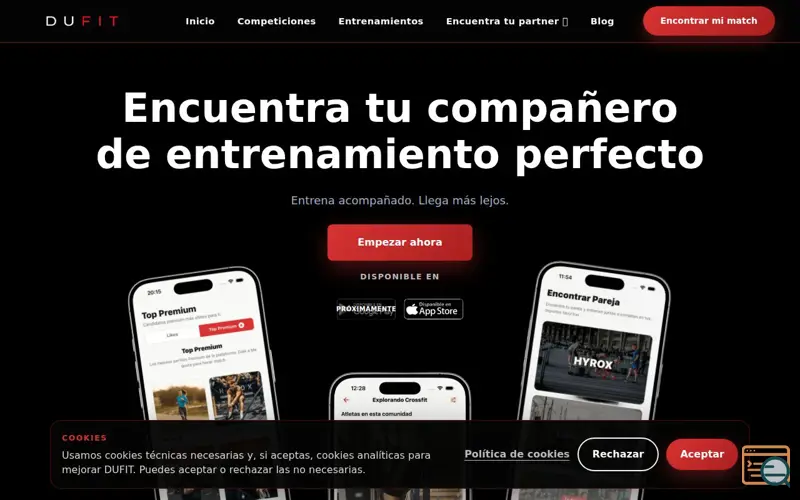Screenshot of DUFIT