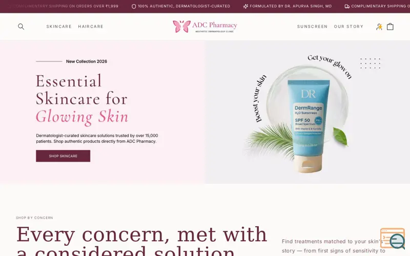 Screenshot of Shop Aesthetic Dermatology Clinic