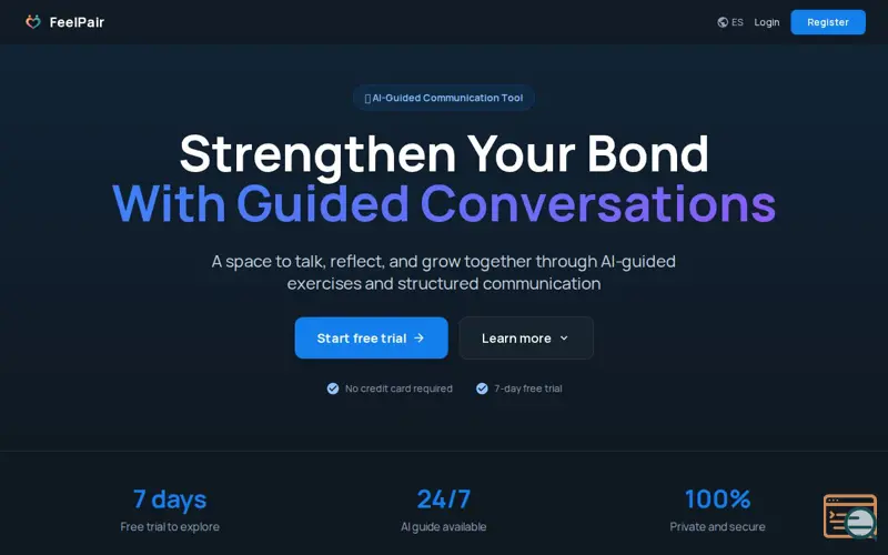 Screenshot of FeelPair