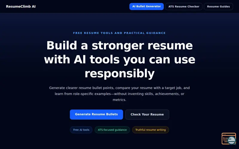 Screenshot of ResumeClimb AI