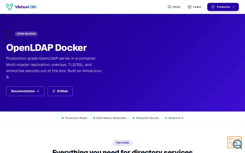 Screenshot of OpenLDAP Docker