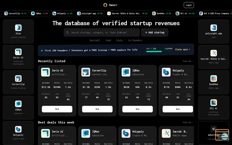 Screenshot of Ownerr Live