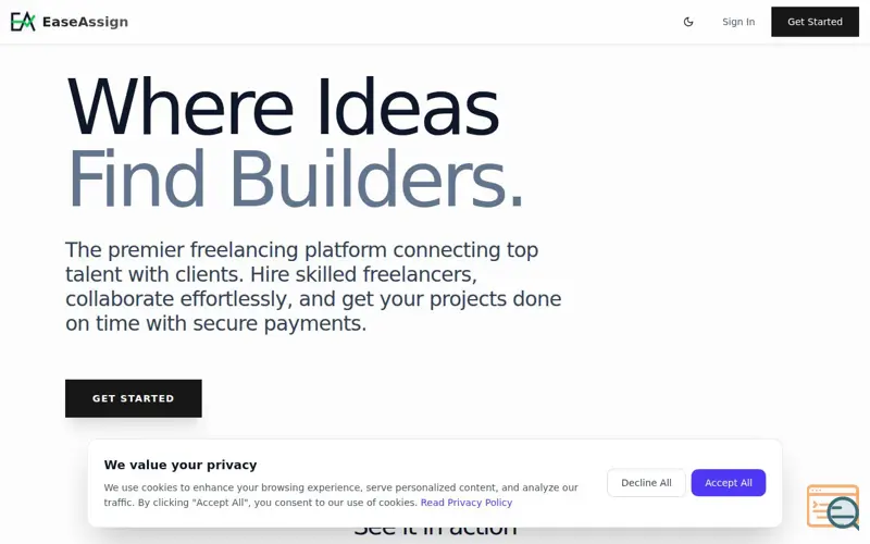 Screenshot of EaseAssign
