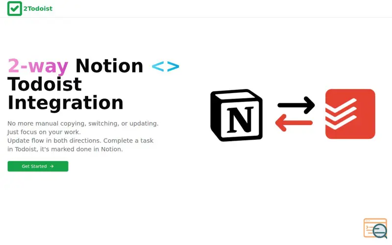 Screenshot of 2Todoist