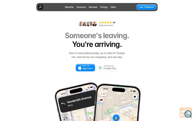 Screenshot of ParcSync