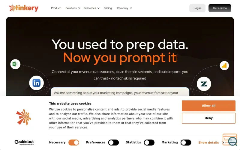 Screenshot of Tinkery