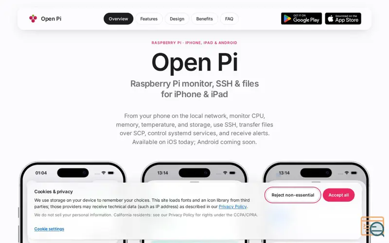 Screenshot of Open Pi