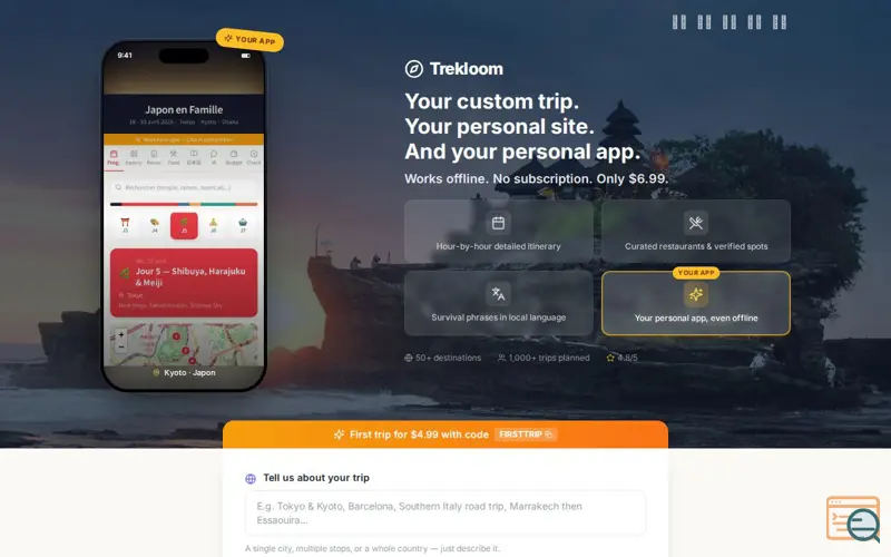 Screenshot of The launch